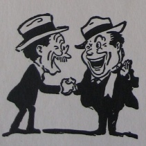 handshake cartoon